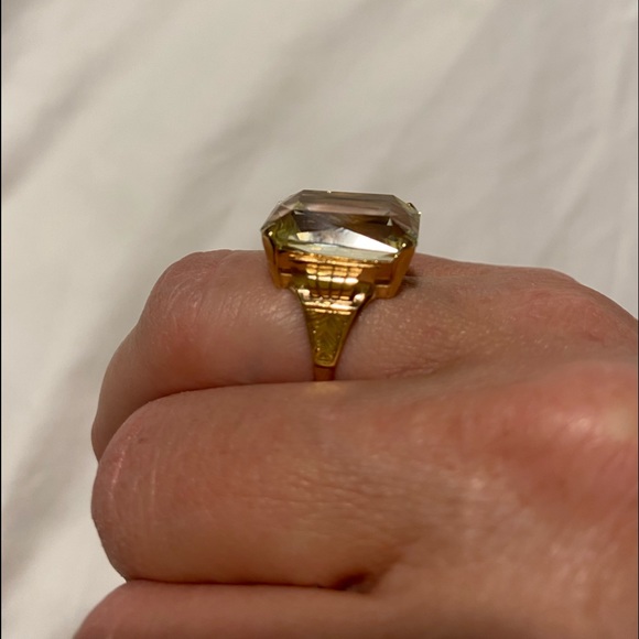 Vintage 14 k Gold Cocktail Ring - Picture 12 of 16
